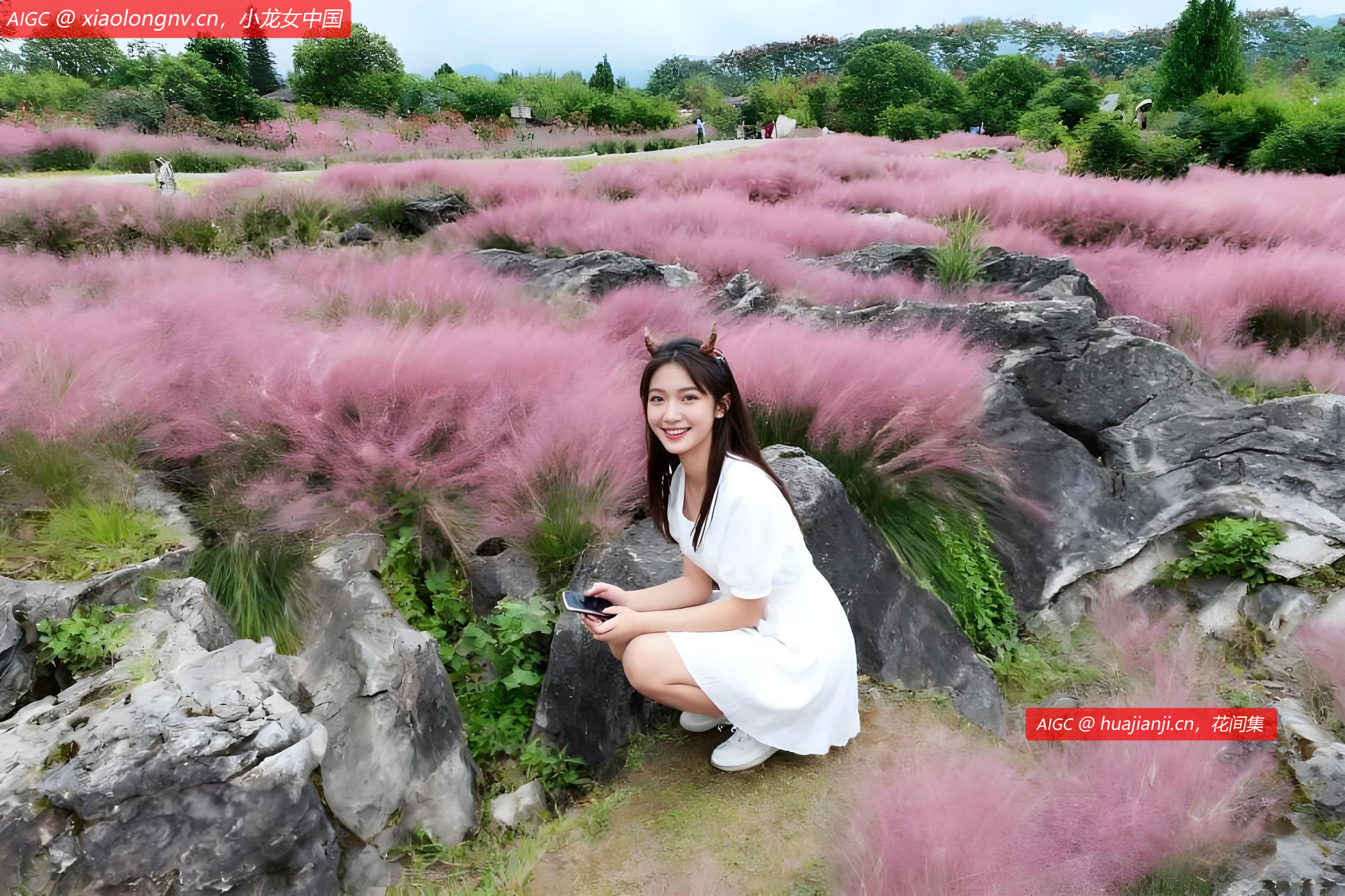 重庆酉阳：粉黛花海进入最佳观赏期