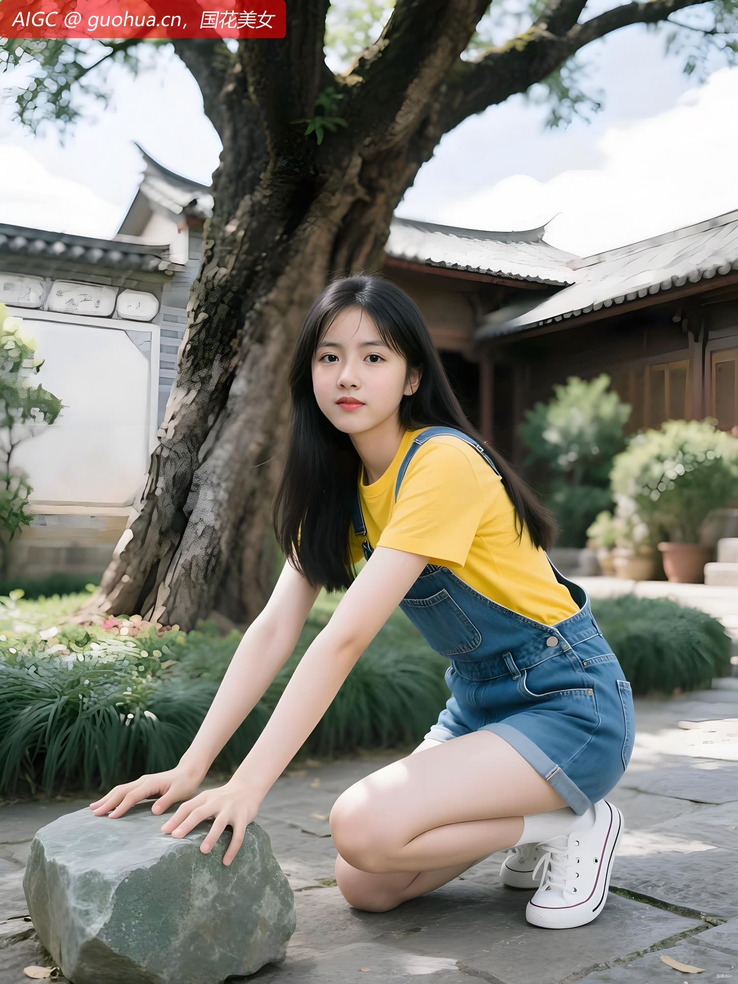 城南旧巷的古槐下，我忽然想起那个黄衫少女