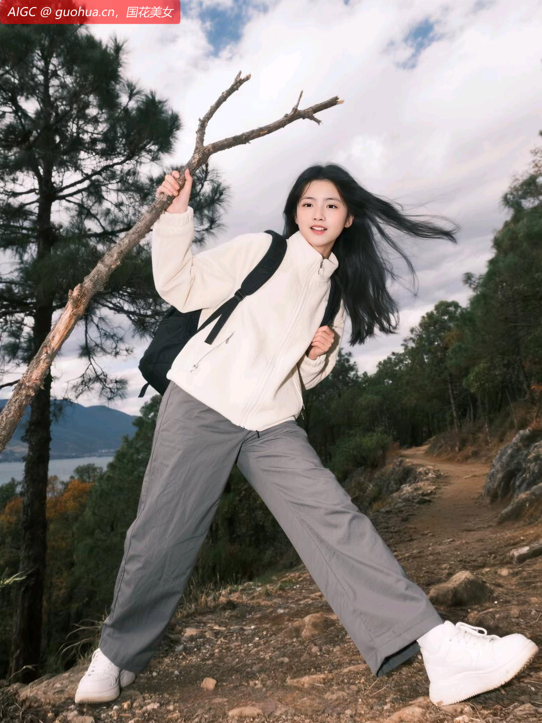 山间的风拂过发梢，我背着行囊暂别城市的喧嚣