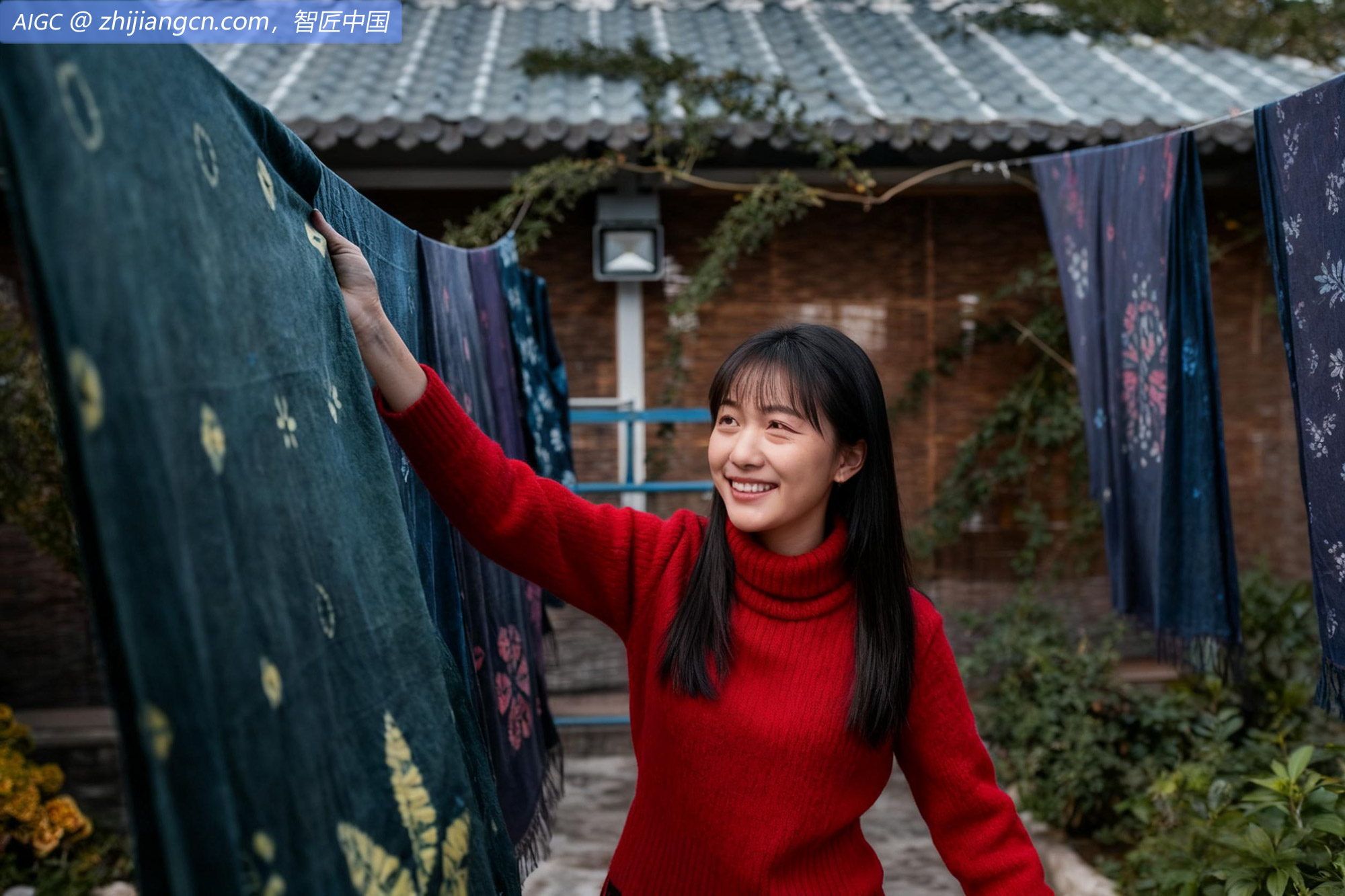 大理市喜洲镇，是著名的“白族扎染之乡”