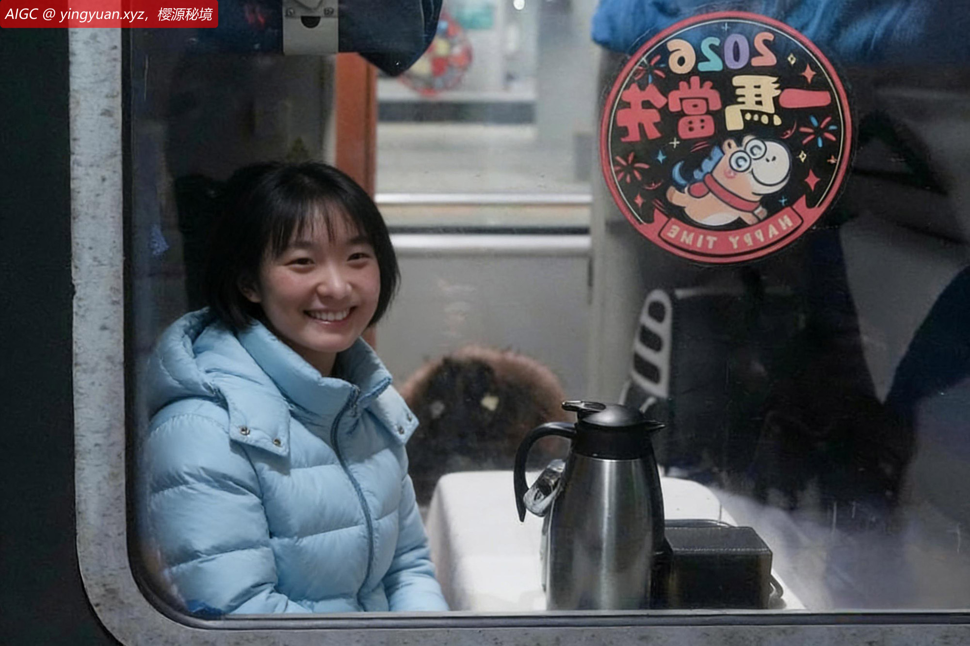 女大学生张晓乘坐K4069次列车返回阜阳老家过年